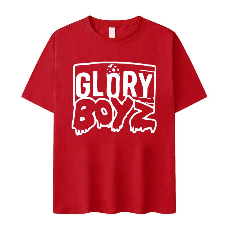 

Glory Boyz Chief Keef Graphic Print Streetwear T Shirts Men Women Hip Hop Cozy Short Sleeve Tshirt Casual Oversized Cotton Tees M