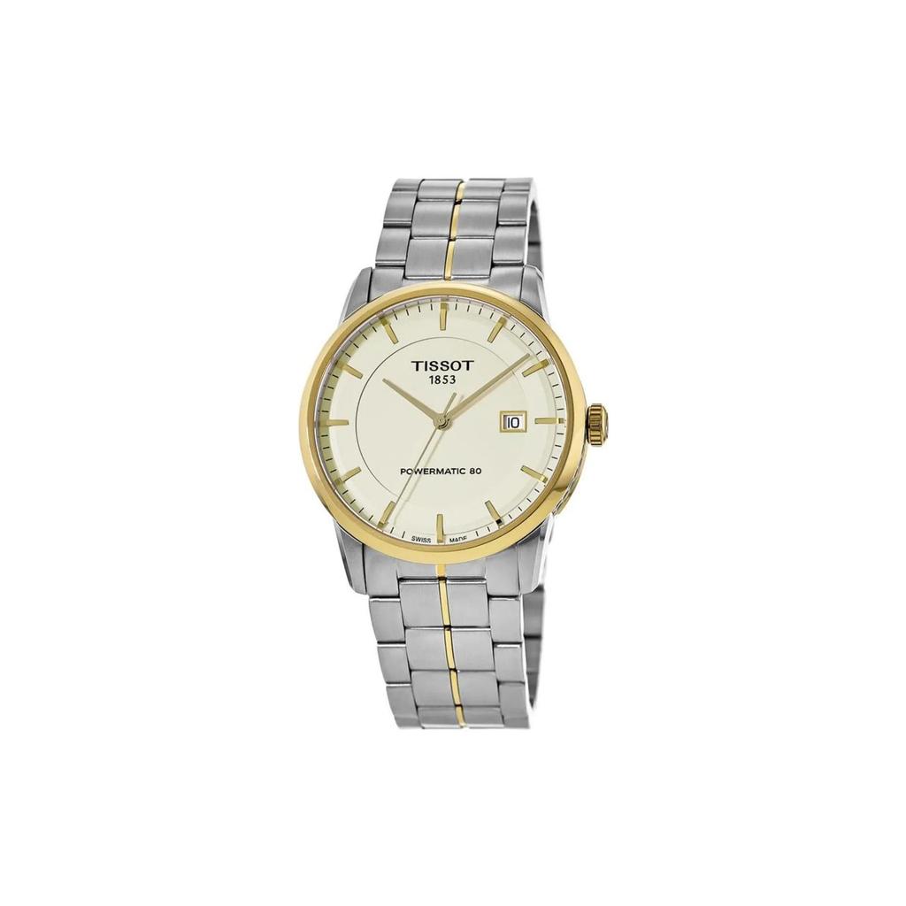 Tissot Luxus Kollektion Automatik Mechanisches Uhrwerk Herrenuhren Uhr 41mm Weißes Zifferblatt Edelstahlgehäuse T086.407.22.261.00