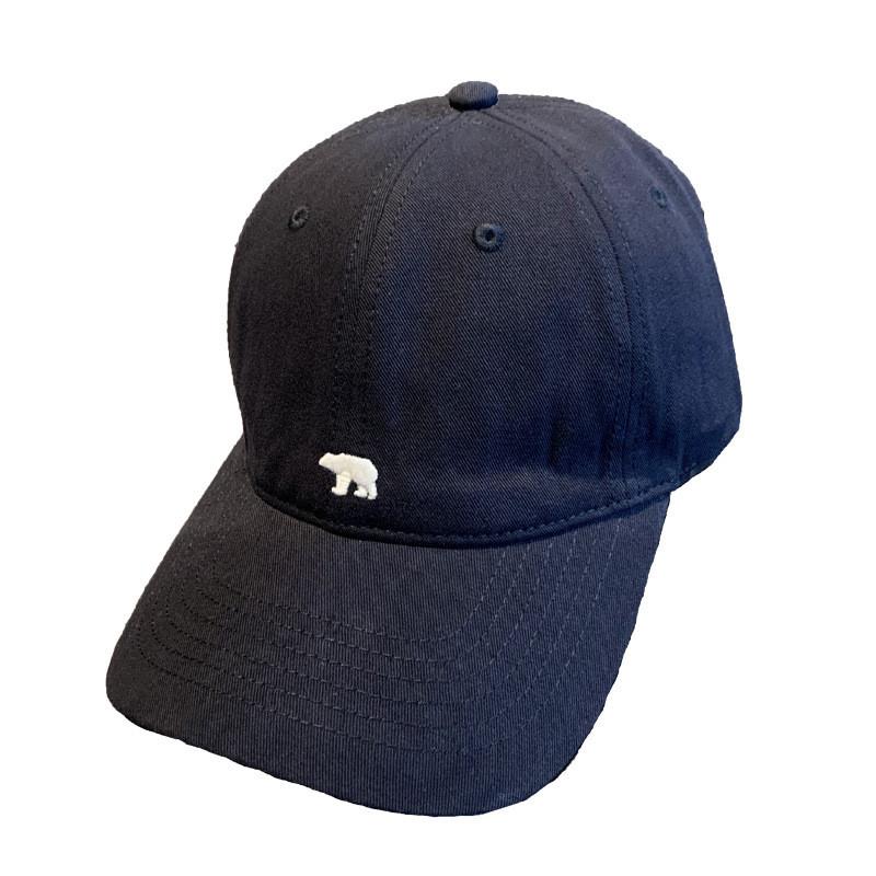 Chic Adjustable Fit Embroidered Polar Bear Baseball Hat For Sun Protection