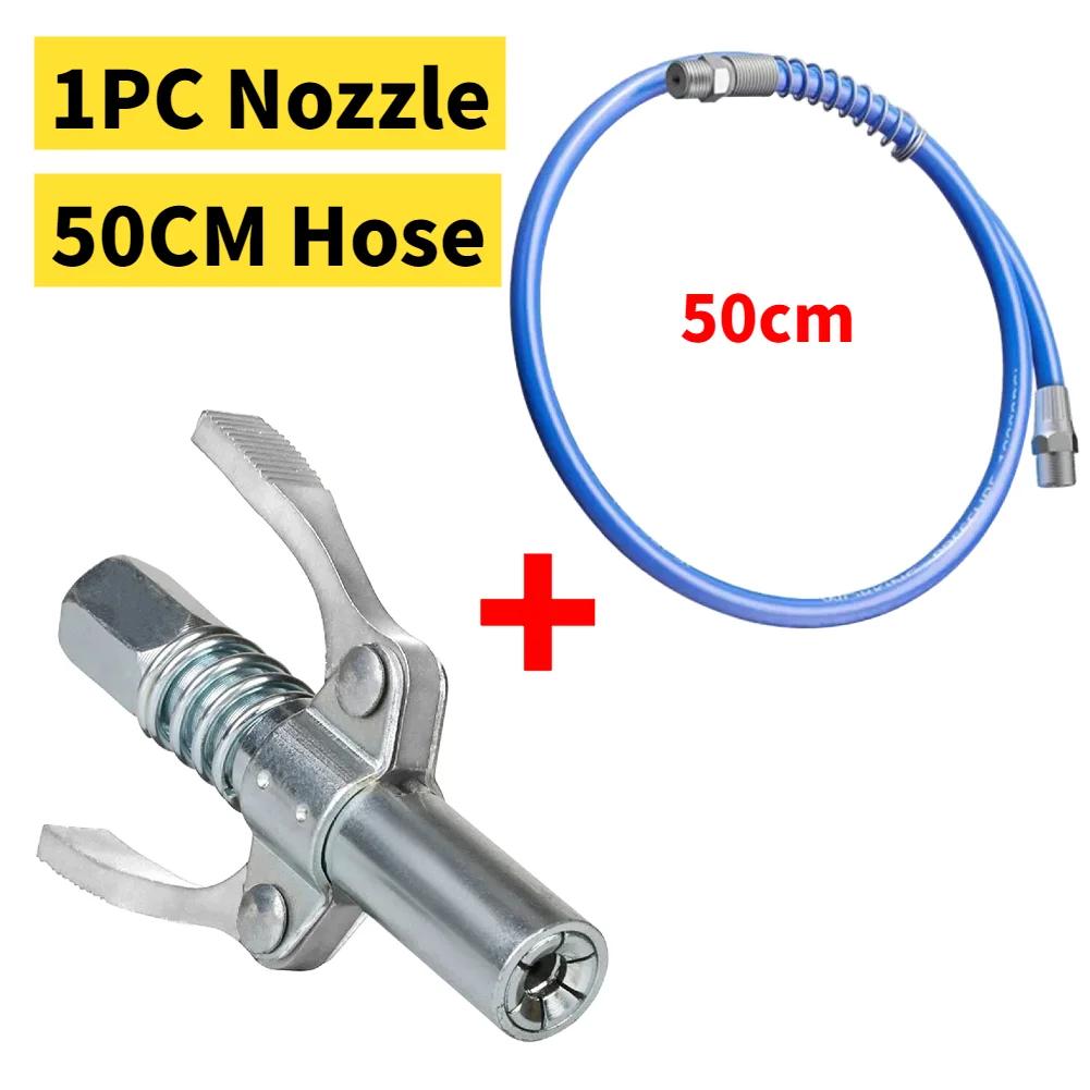 Grease Nozzle 10000 PSI Leak-Free Quick Release Grease Oil Pump Tip Two Press Grease Tip Tool Easy To Push Repair Accessories