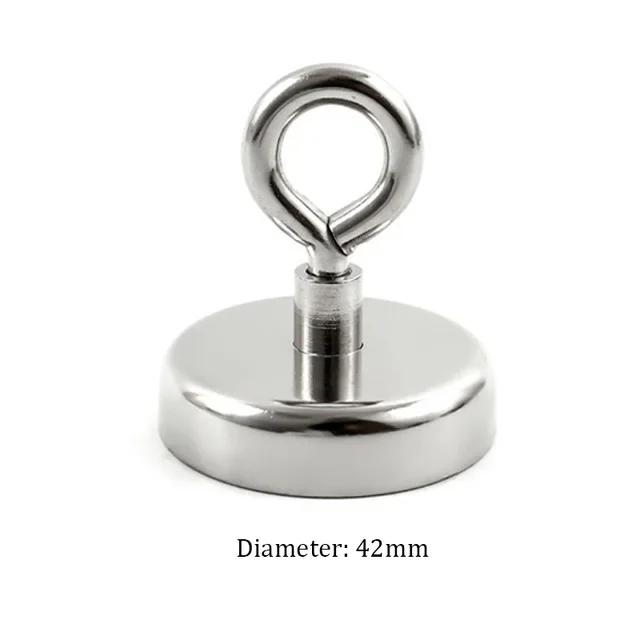 Magnet cu cârlig magnetic Magnet de căutare Magnet puternic de salvare din neodim Magneți de pescuit la mare adâncime cu inel rotund Căutare puternică