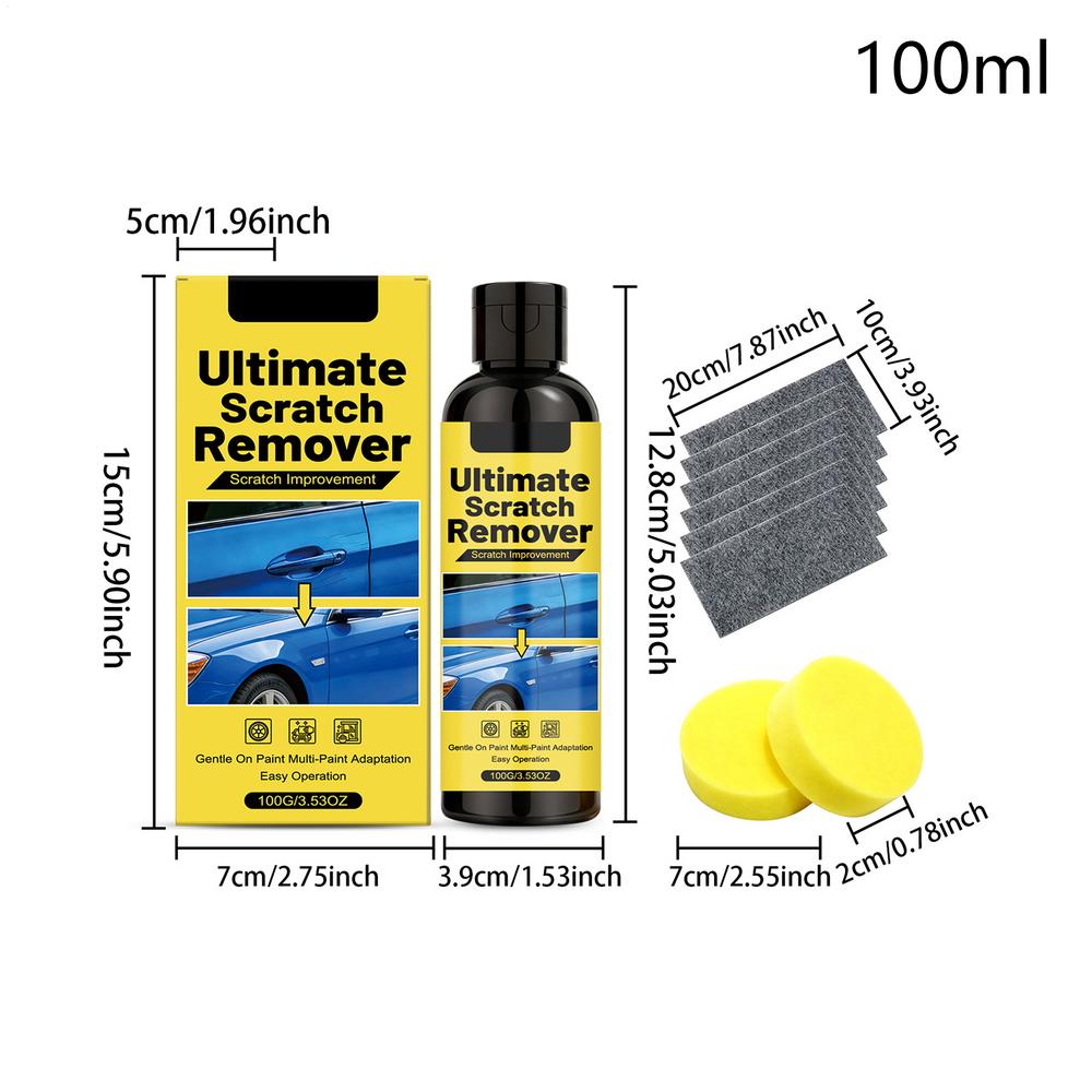 Car Scratch Repair Cream Car Wax Beauty Wax, Polishing Wax Scratch Miraclee Repair Cream Polishing Wax With Sponges/Nanocloth