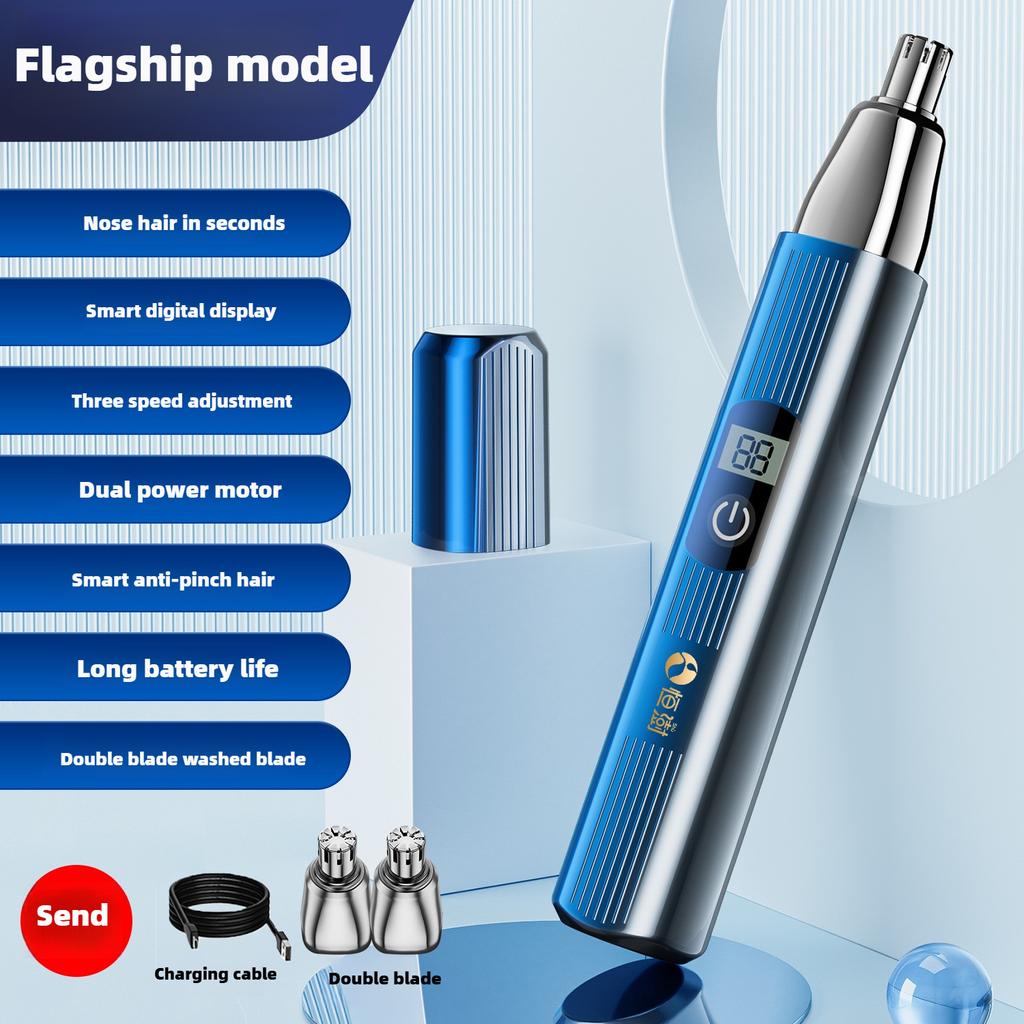 Elektrischer Nasenhaartrimmer Herren Nasenhaarrasierer wiederaufladbar Edelstahl Nasenhaartrimmer Artefakt