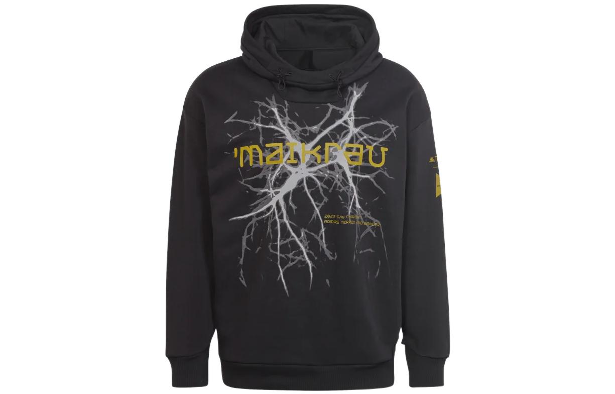Adidas X And Wander Sweatshirts Unisex Black Hooded Moderate Regular HN6938 A/S
