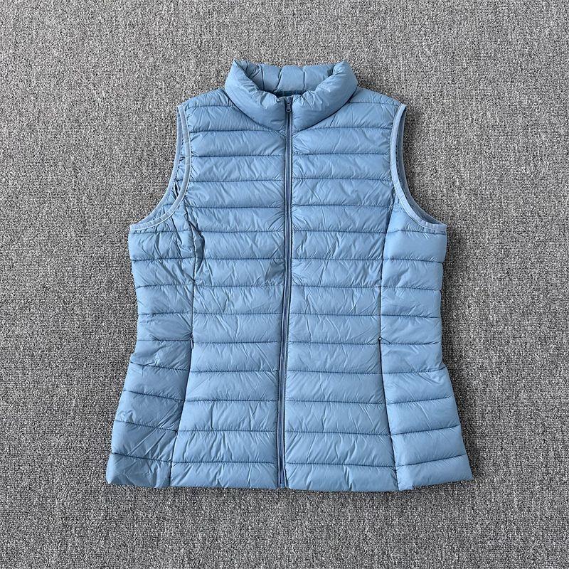 

Ultra-Light Short Stand-up Collar All-Match Windproof Running Vest Blue 2XL