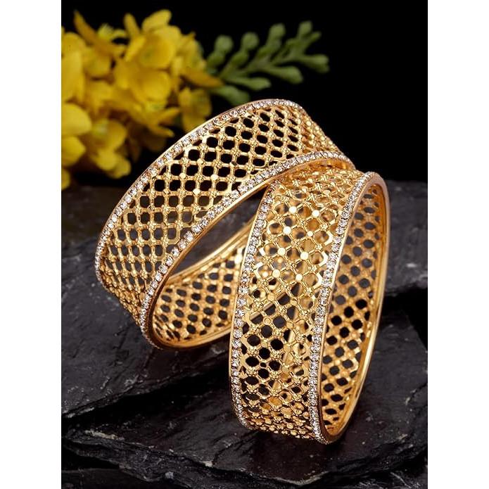 @Traditional Stylish Plated Bangles for Women UKD690 80% Off