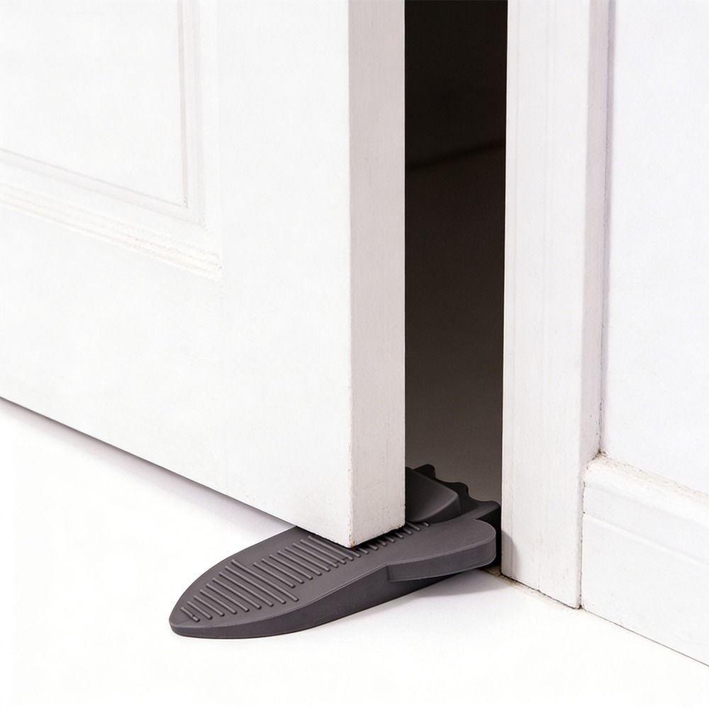 Invisible No Drilling Door Stopper Floor Mounted Door Holders Door Stop Wedges  for Door Bottom