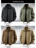 Men's High-End American Style Bomber Jacket: Spring-Fall Winter Cotton Velvet, Thickened for Middle-Aged & Elderly
