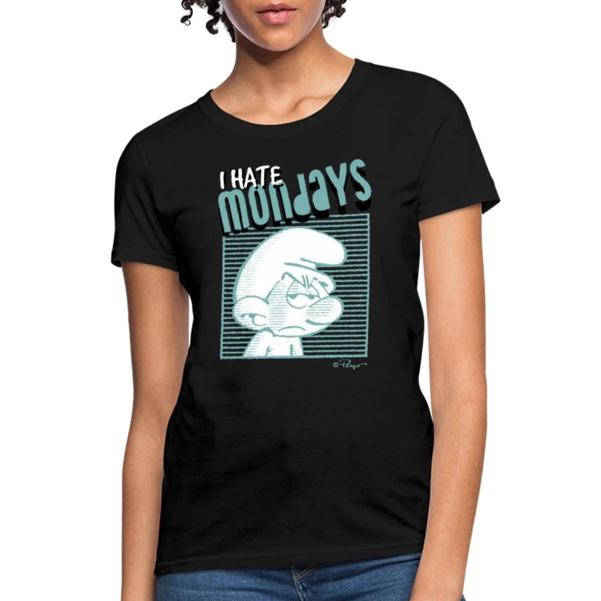 The Smurfs I Hate Mondays Women s T-Shirt XL