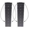 Flexible Solar Panel Set 100W Monocrystalline Silicon Solar Outdoor Equipment for RV Camping