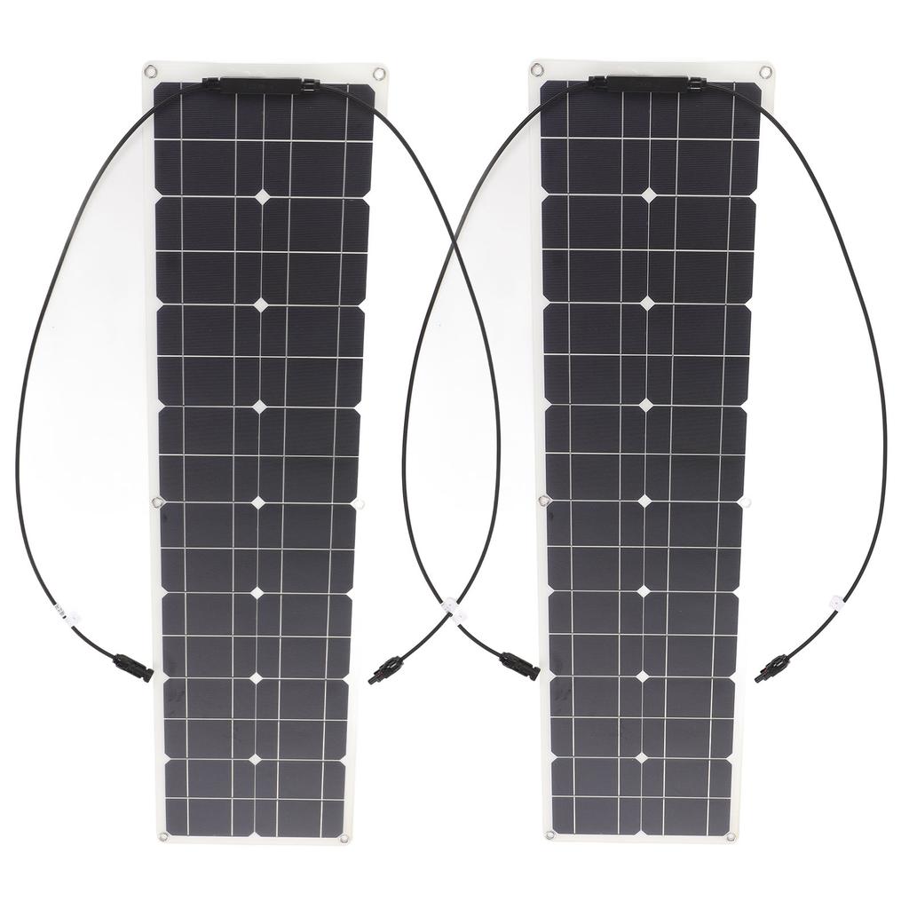 Flexible Solar Panel Set 100W Monocrystalline Silicon Solar Outdoor Equipment for RV Camping