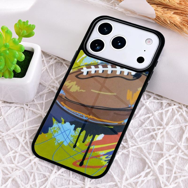 

Мяч для регби, мягкий, ударопрочный чехол для телефона для iPhone 17 Air 16e 15 11 12 14 13 Pro Max, чехол Coque iPhone 14 Pro