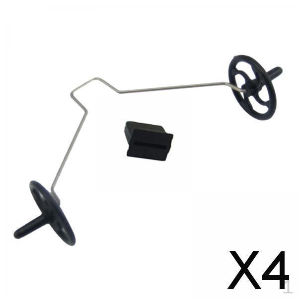 

2xLanding Gear Wheel DIY Hobbies Craft RC Plane Accesssory for Airplane , 4 Pcs