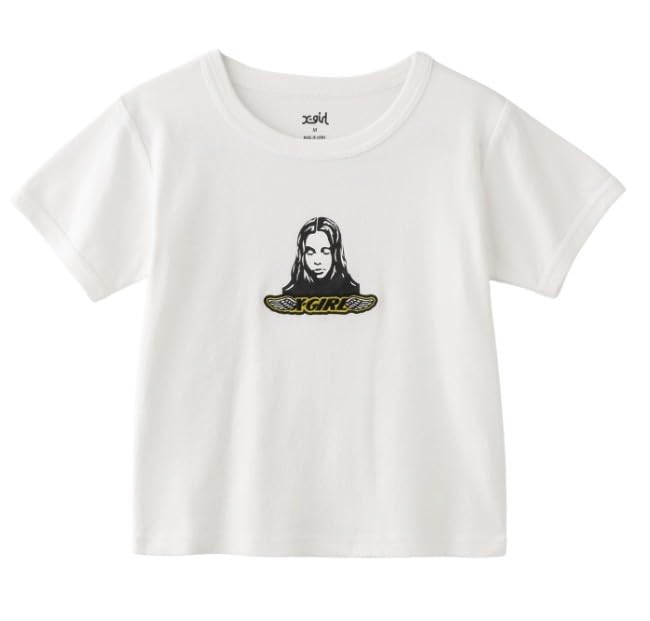 

Casual Angel Face Patch Baby Tee White X-girl S/S белый