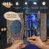 MiniCity DIY BookNook Kit Dollhouse Kit Miniature House Kit BookNook Suitable for and Birthday with LED Light - - - - Beginners, Teenagers, Adults,