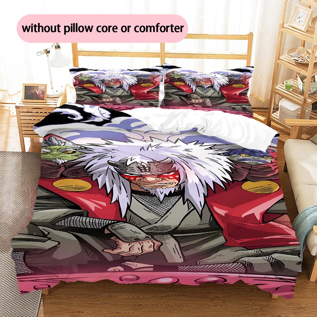 Cartoon Pattern Bedding Quilt Set Quilt Cover Pillowcase Home Decoration Birthday Gift (1 * Duvet Cover + 2 * Pillowcase, Without Core)