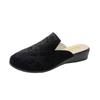 2024 New Spring and Autumn Women's Shoes Fashionable Round Toe Solid Color Wedge Home Comfort Women's Flat Toe Slippers