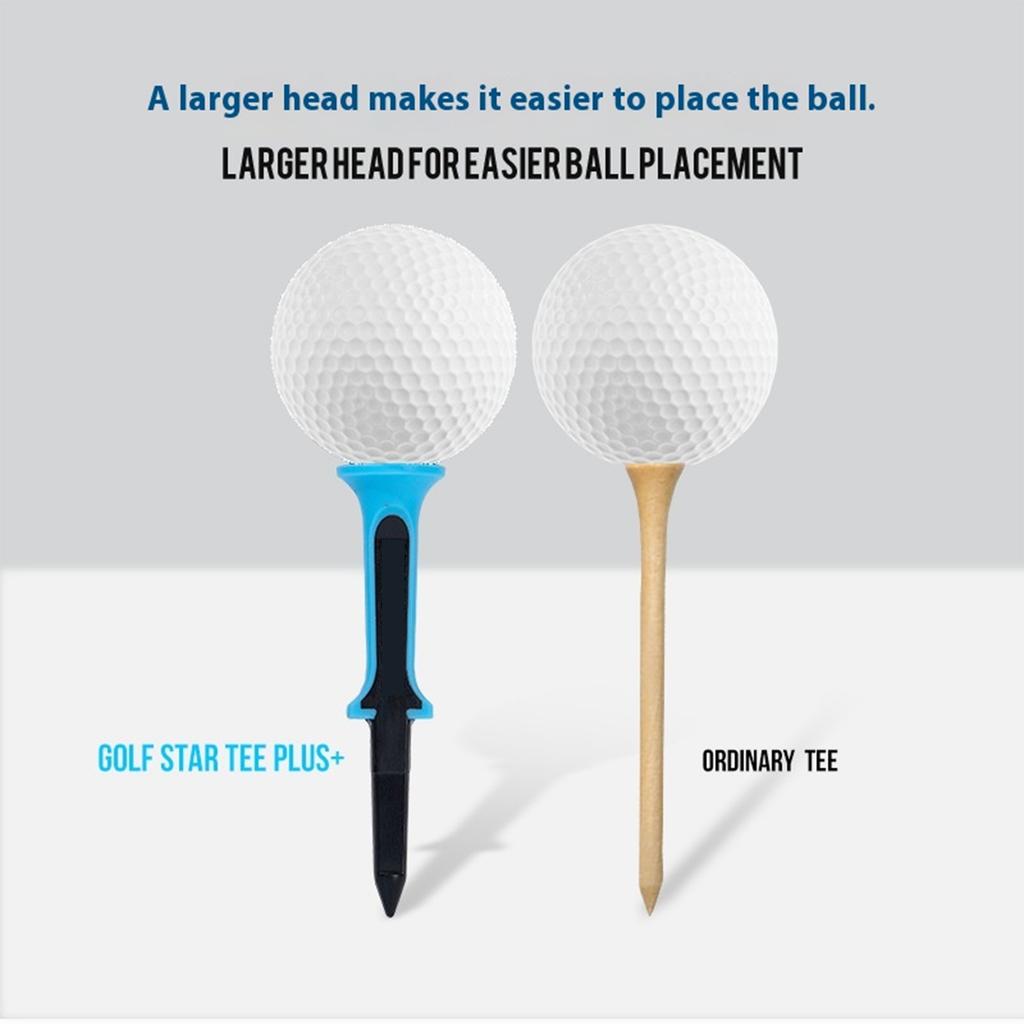 5lots Durability Fluorescent Golf Tees Heavy Type Reduces Friction Golf Tees for Improved Shots