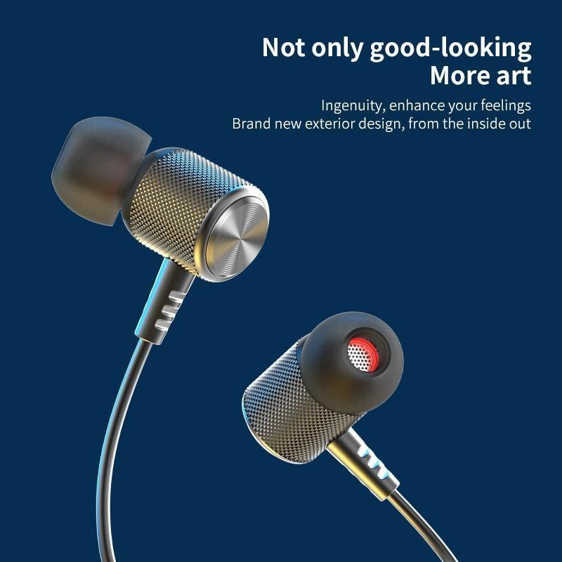 Wasserdichte drahtlose Bluetooth 5.0-Nackenbügel-Ohrhörer Sport Magnetisches Headset Ohrhörer Stereo-Kopfhörer