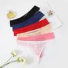 Sexy Lace Thongs Women Low Waist G String Panties Comfortable Underwear Fashion Lingerie Embroidered Brief
