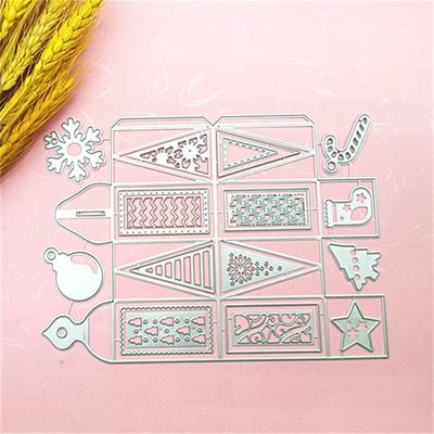 Christmas Gift Box Metal Cutting Dies Card Embossing DIY Photo Album Template