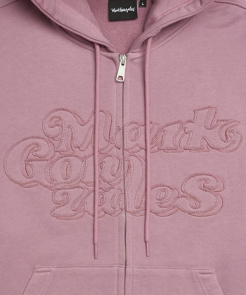 Mark Gonzales Mg Applique Zip-Up Hoodie - Indi Pink