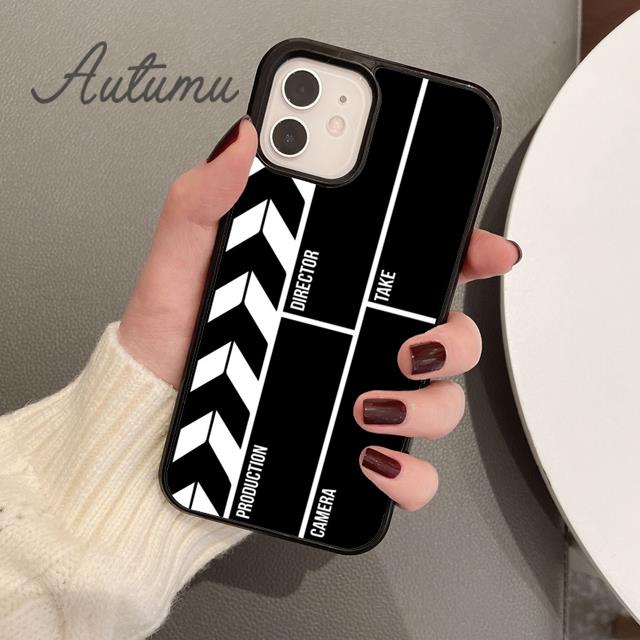 Clapper board Phone Case for iPhone 11 12 13 14 Pro Max mini X XR XS SE 2020 5 6S 7 8 Plus Samsung Galaxy S21 S22 Cover shell