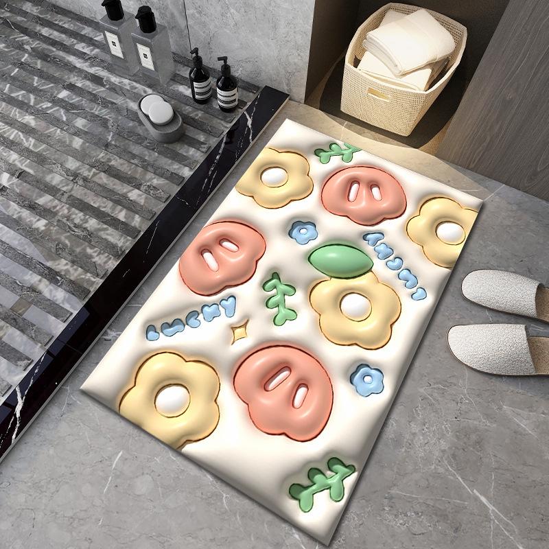 Diatomaceous Earth Quick-Dry Anti-Slip Bath Mat – Easy-Clean, Dirt-Resistant