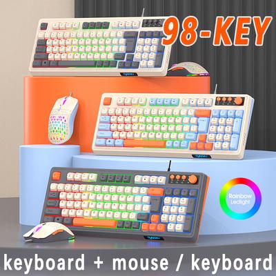 Gaming Wireless Keyboard and Mouse Supports Dual-mode Bluetooth Connectivity Compatible with PC and Mac Devices