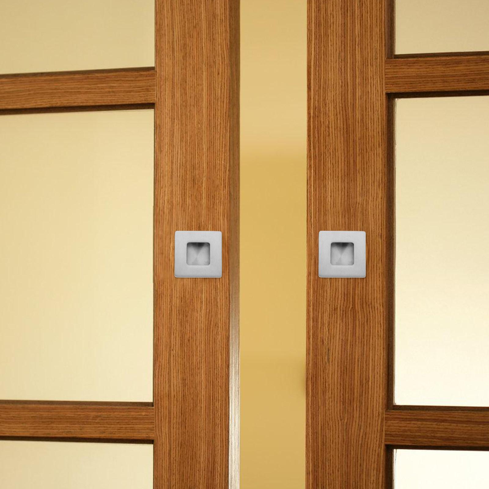 2Pcs 40Mm Metal Door Handle Pull Minimalist Design Rustproof Cabinet Drawer Wardrobe Pull Handle for Home Bathroom Decoration 4X4X1.3CM