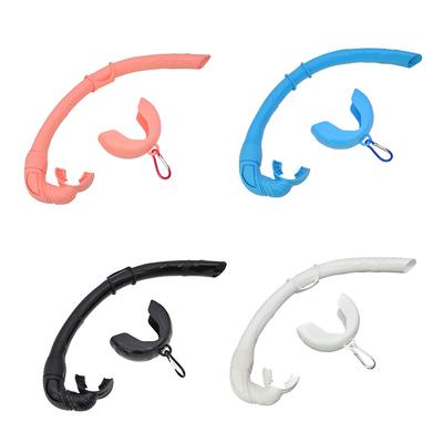 Freediving Snorkel Silicone Flexible Roll Up Snorkel Set With Compact Storage Case For Outdoor Scuba Diving, Spearfishing, Free-diving Snorkeling