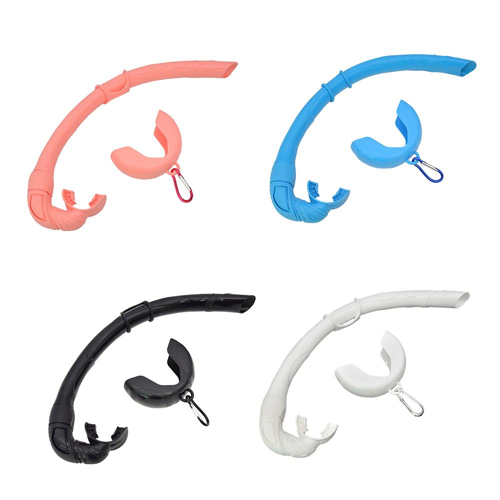 Snorkel de Apnea de Silicona Flexible Enrollable Set de Snorkel Con Estuche de Almacenamiento Compacto Para Buceo Scuba al Aire Libre, Pesca Submarina, Snorkeling de Apnea