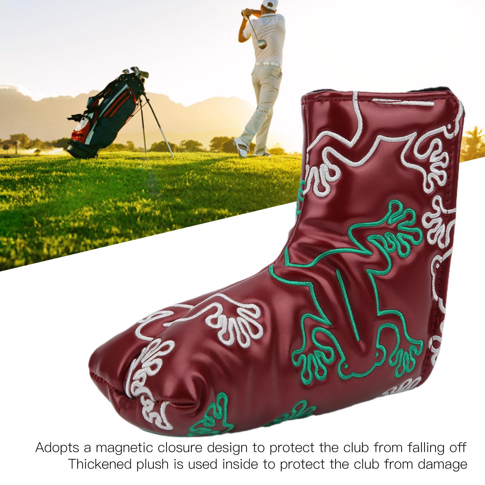 Housse de tête de putter Broderie Putters PUive Housse de tête Fermeture magnétique