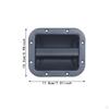 2 Pieces Speaker Cabinet Handles Accessories Pull Side Handle Loaded Case Supplies Carry
