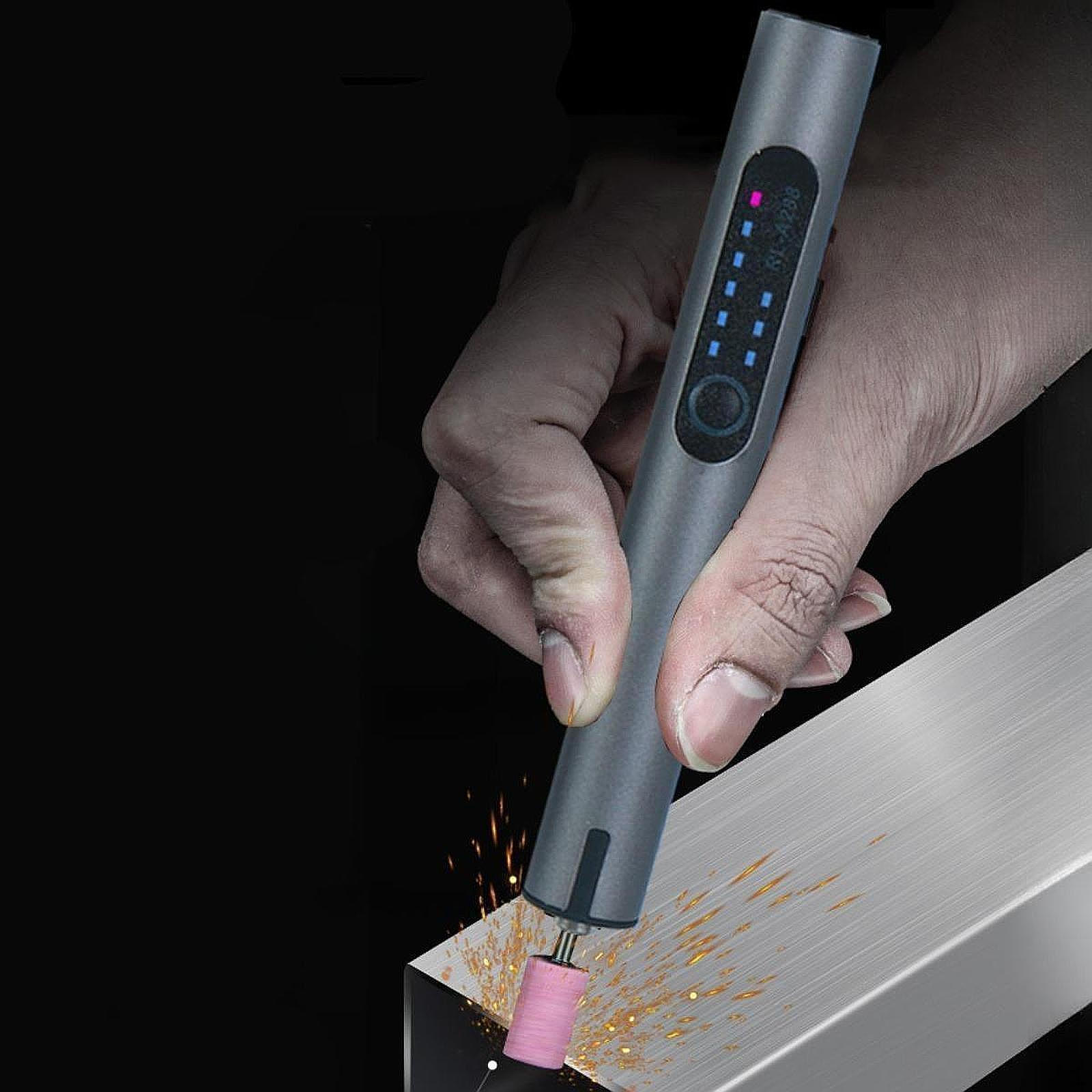 

Беспроводной гравировальный полировальный станок Carving Compact USB перезаряжаемый мини-гравер инструмент Etching чёрный