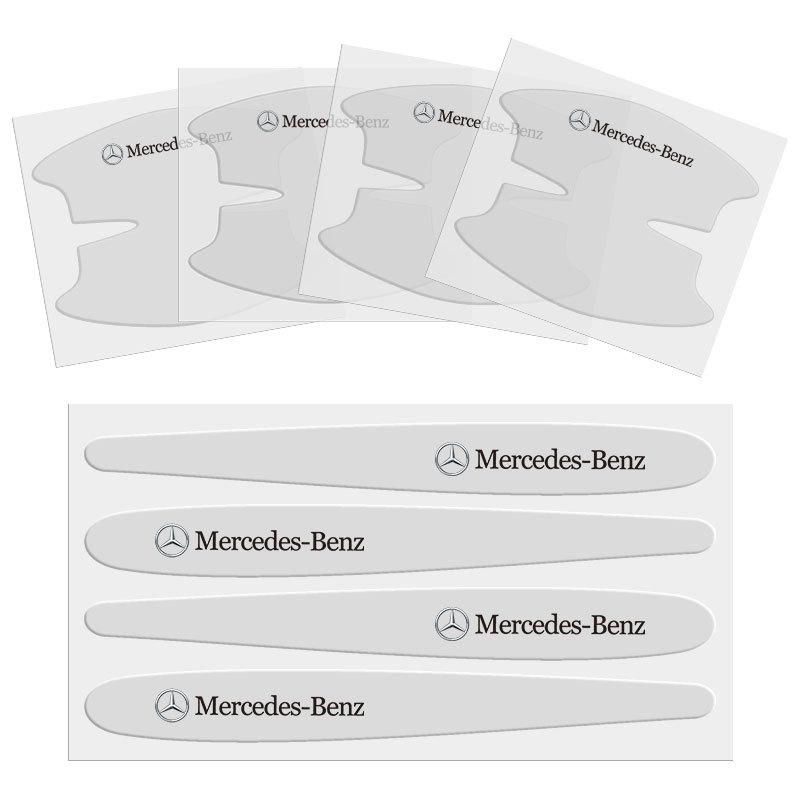 Transparent Car Door Handle Bowl Sticker Anti-collision Strip for Mercedes Benz New B/C/E Class A Class C200L GLC GLK CLA GLA OU7