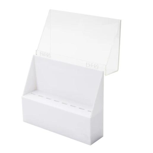 

XIUSUZAKI Acrylic Tweezers Display Storage Holder 8pcs Lash Tweezer Stand Positions Eyelash Extension Tools Eyelash Storage Box чистий