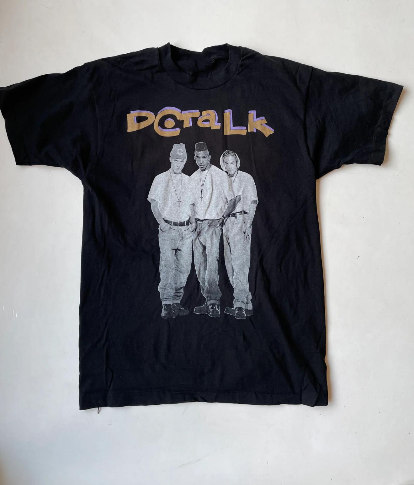 Vtg Dc Talk Band Concert For Fans Heavy Cotton Black Unisex Shirt MM1019 S разноцветный