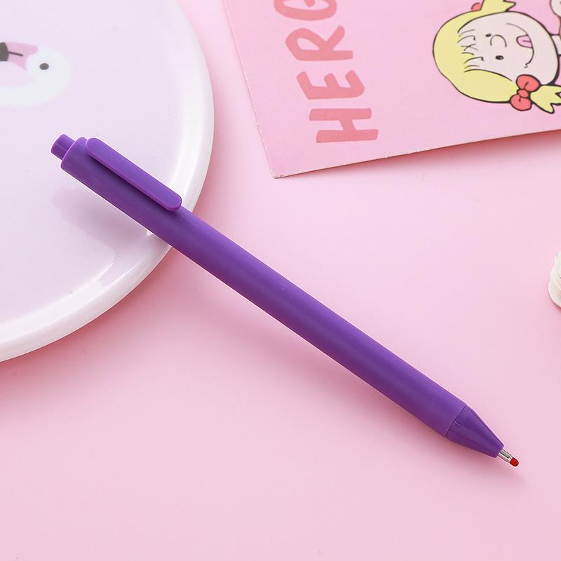 Macaron Morandi Click Pen - Retro Bullet Tip Signature Pen for Office & Study Stationery