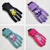 Gants de Ski pour Enfants Hiver Imperméables Motif Dessin Animé Mignon Gants de Neige Chauds pour Garçons Filles Enfants 5-10 Ans