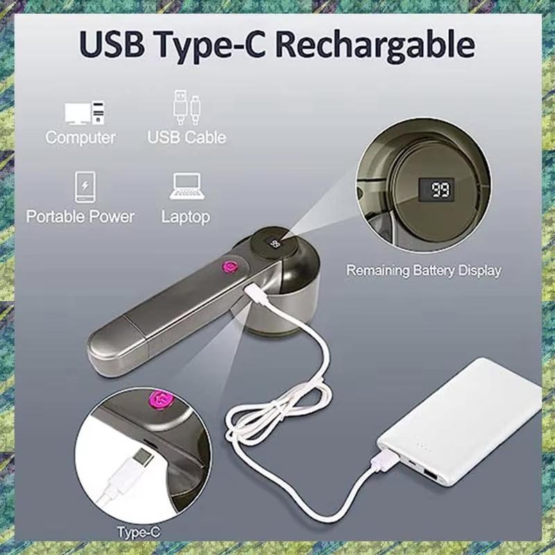 Fabric Shaver Rechargeable With LED Digital Display Removing Fuzz And Pill From Clothes for Home Use Pilling on Clothing