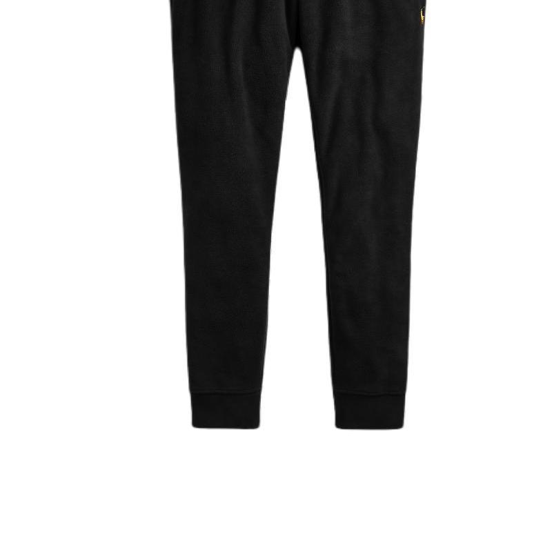 Polo Ralph Lauren SS23 Lunar New Year Collection Solid Color Lace-Up Jogging Knit Pants Men Pants Black MNPOPNT1BQ20185-001