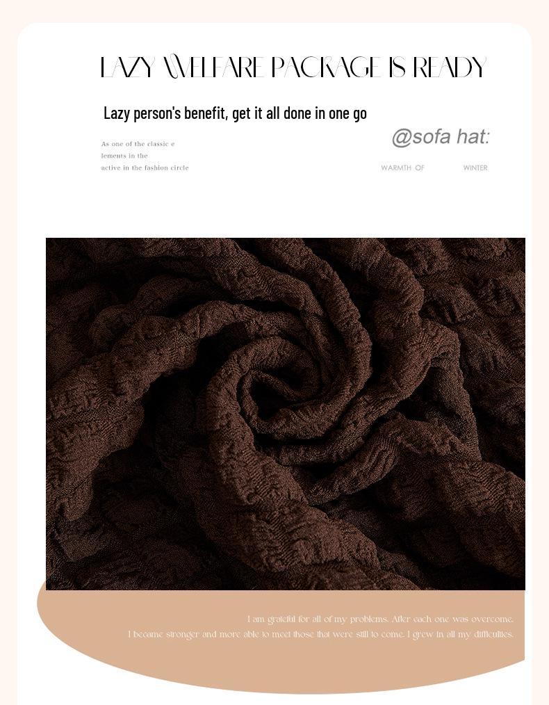 Copridivano Elastico Ondulato per Tutte le Stagioni con Orlo a Gonna - Antipolvere e Vestibilità Universale