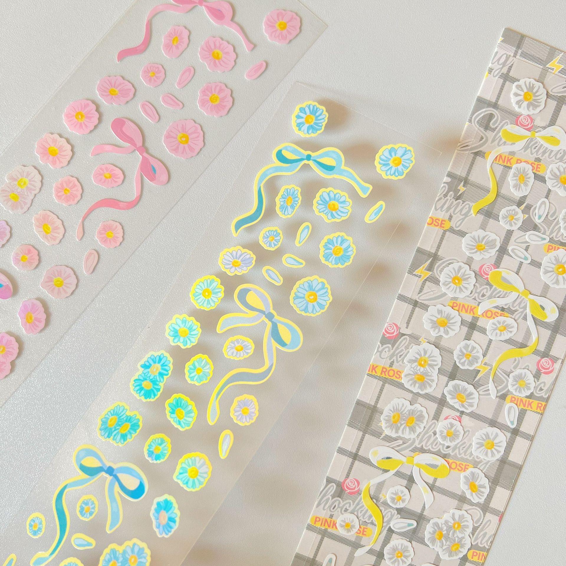 Корейская популярная лазерная наклейка Daisy DIY Material Декоративная наклейка Polaroid — фото 4
