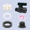 PVC Rain Barrel Valve With Inner Connection Fitting Adapter Rain Barrel Diverter Kit