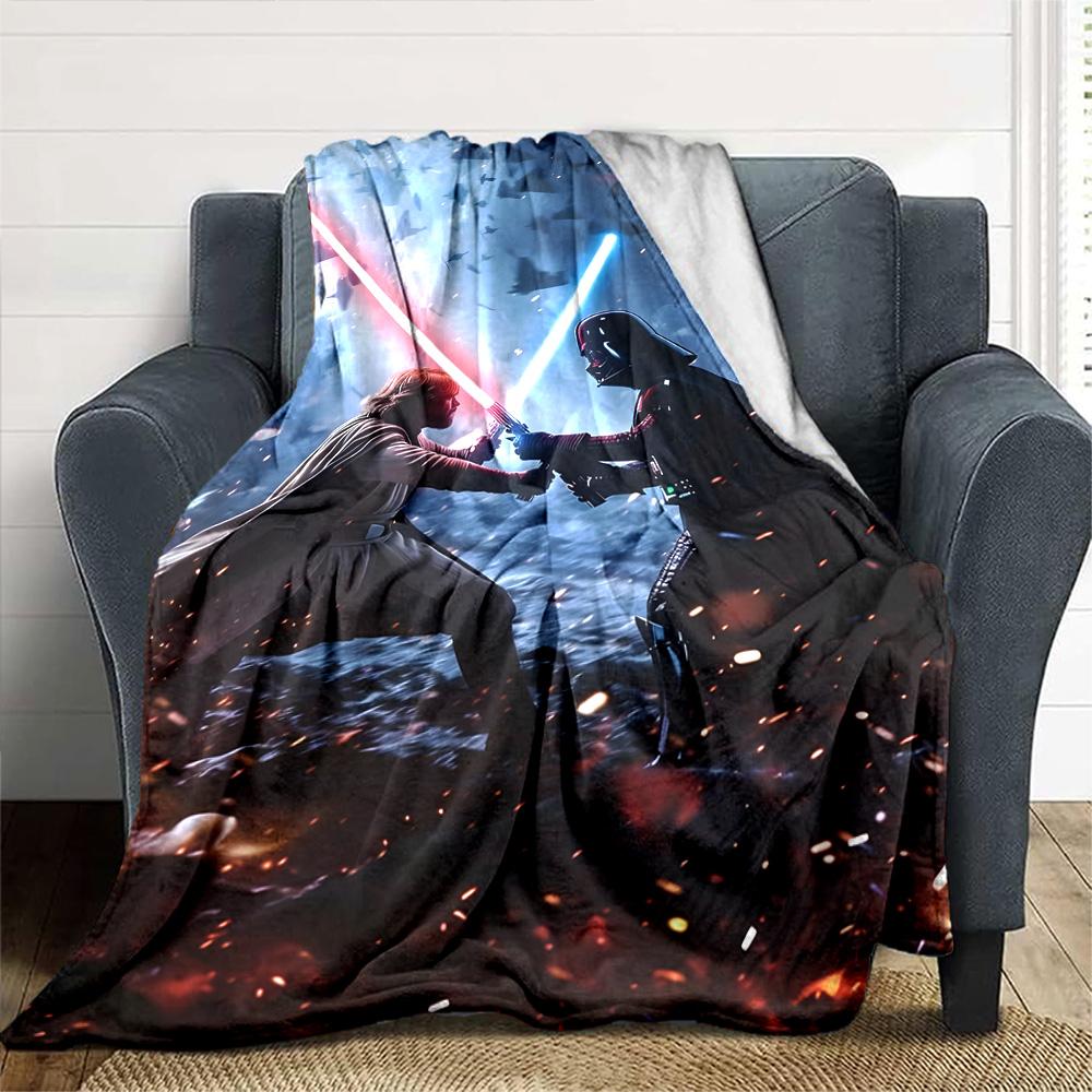 Star Wars Blanket Durable Comfort Suitable for Seaside Couch Office Four Seasons Multipurpose Modern Style Suitable for Gifting Relatives and Friends