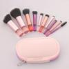 10Pcs Mini Makeup Brush Set Powder Eyeshadow Foundation Blush Blender Concealer Beauty Makeup Tools Brush Professional Supplies