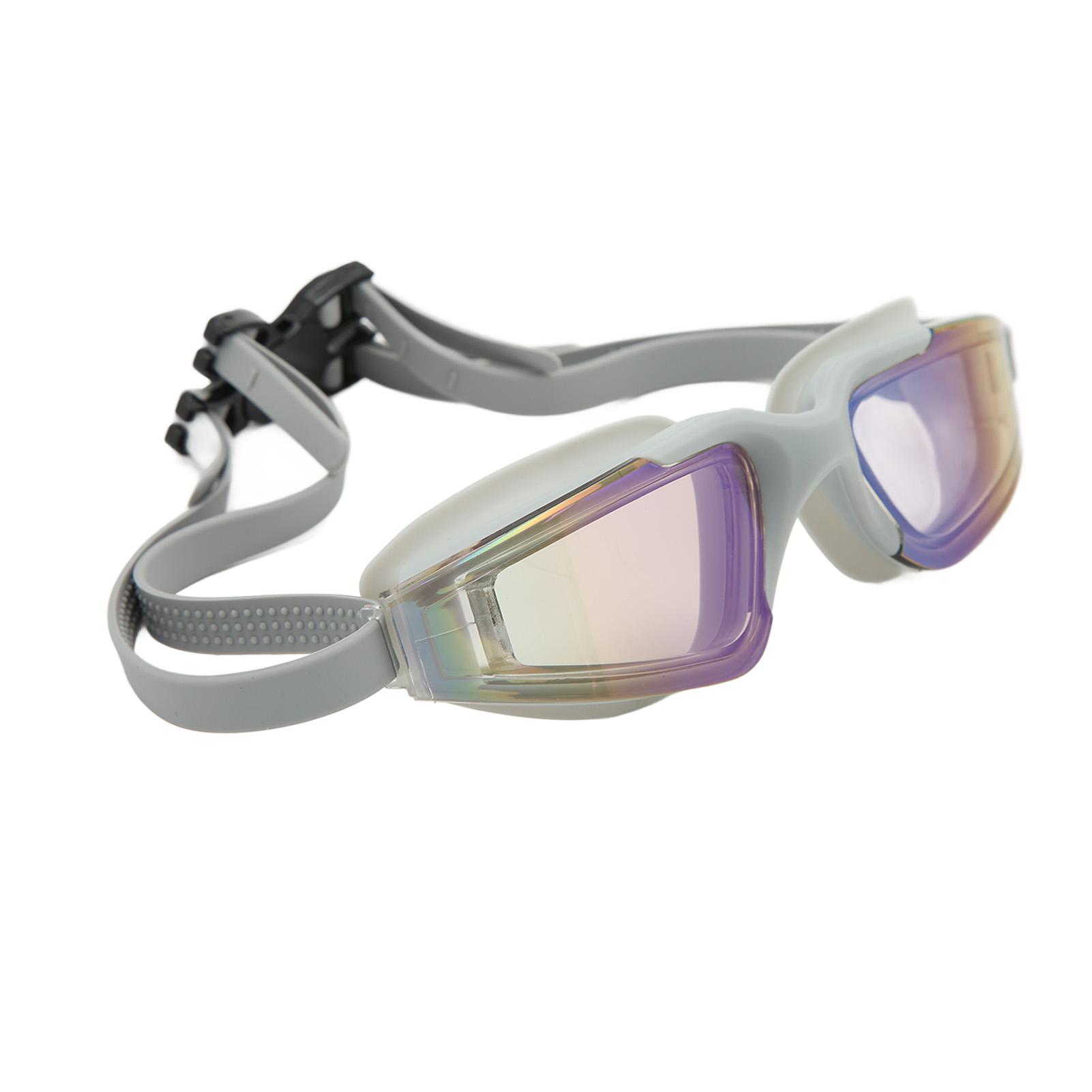 

Swimming Goggles Fogproof HD Waterproof Silicone Wide View Swim Glasses for Adults Children Black Grey серый