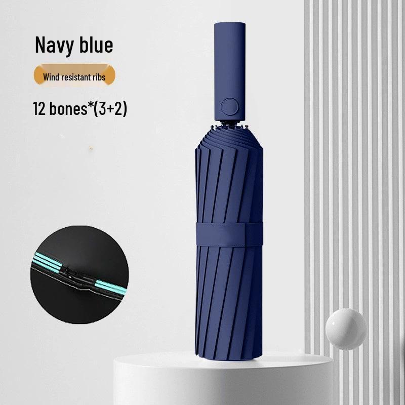 Premium Automatic Anti-UV Folding Umbrella with Dual-Use Sun and Rain Protection and Customizable Logo.