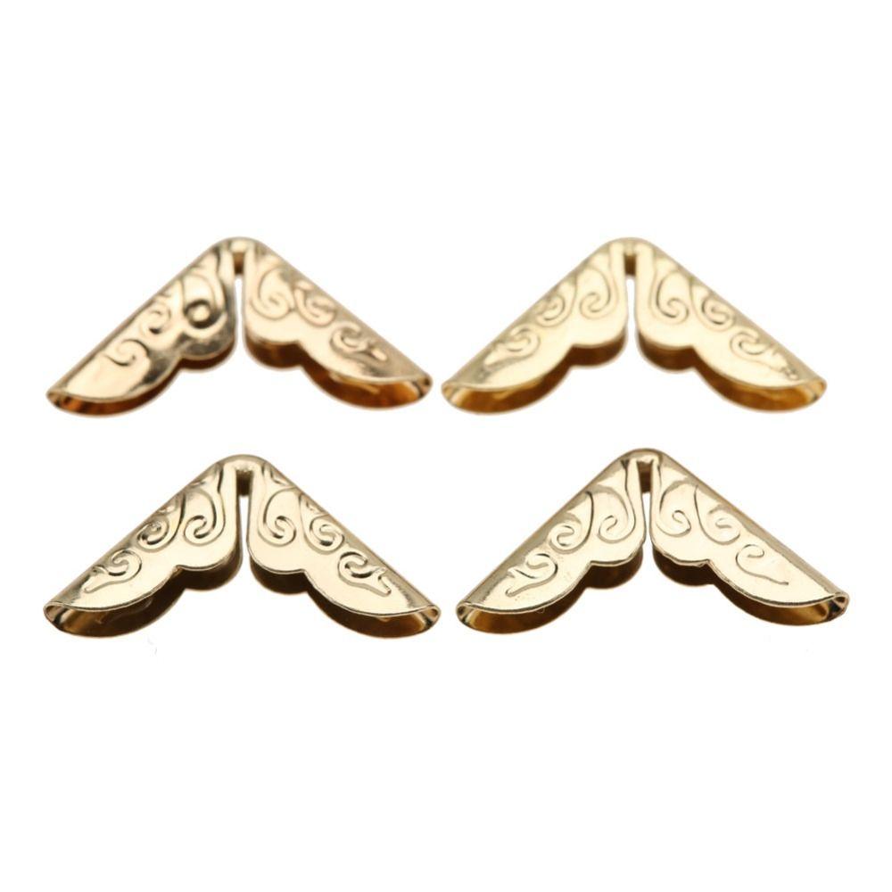 50PCS Gold / Bronze / Yellow Metal Book Corner Protectors